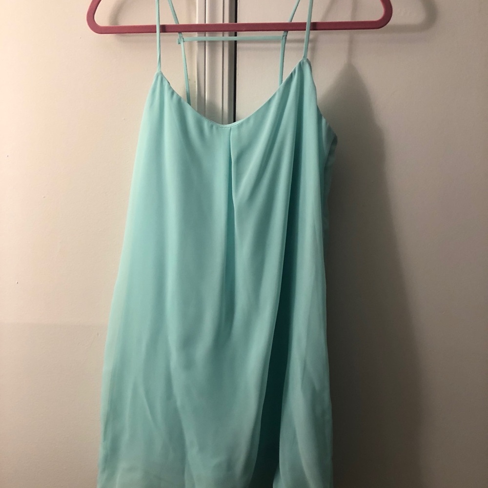 Mint green/ sea foam strappy dress